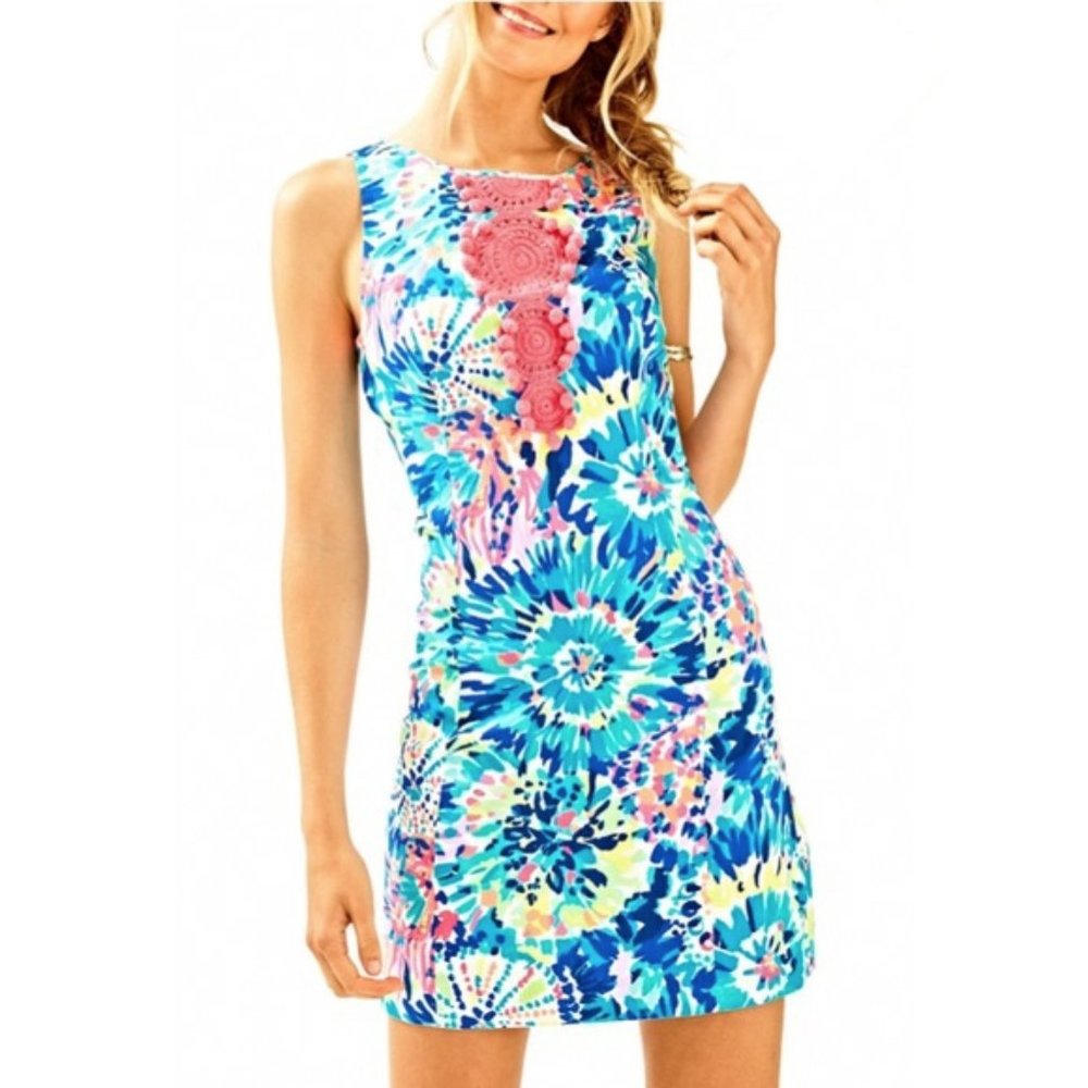 Lilly Pulitzer Multi Dive In Tie Dye Dress